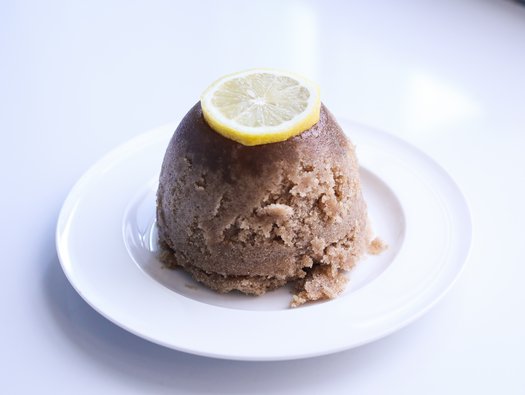 Microwave (or steamed) lemon and ginger pudding