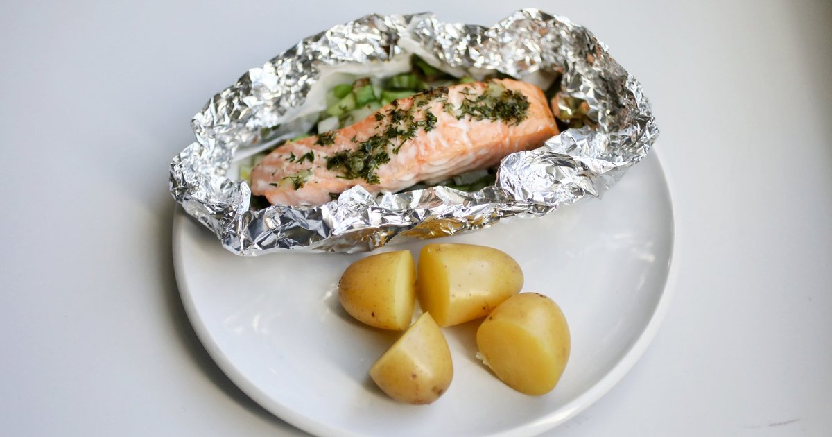 Salmon parcels with shiitake mushrooms Kidney Care UK