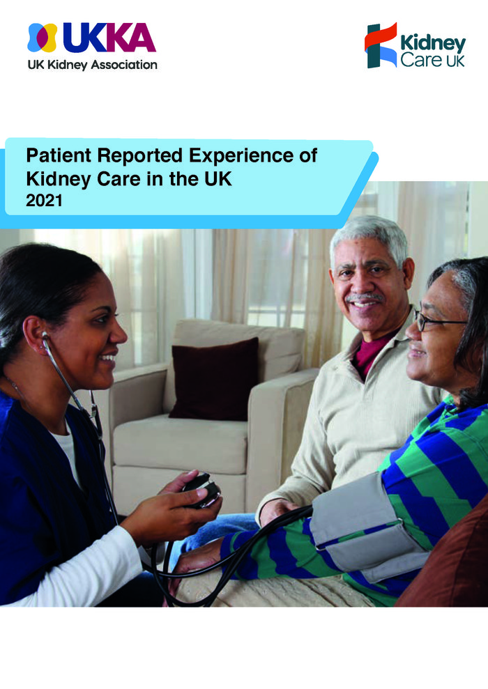 Kidney PREM 2021 report cover