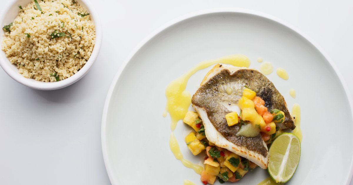 John Dory with tropical fruit salsa and couscous Kidney Care UK