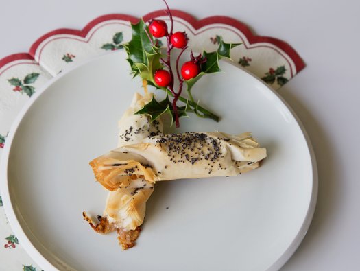 Brie and cranberry parcels
