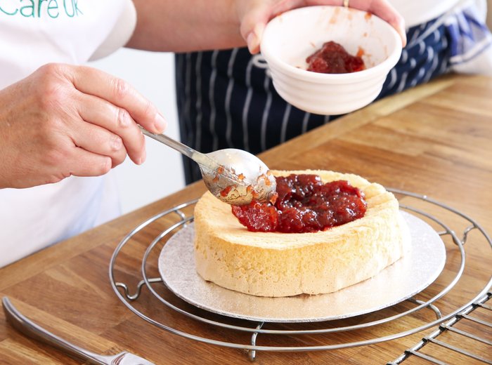 Jam sponge cake Kidney Care UK