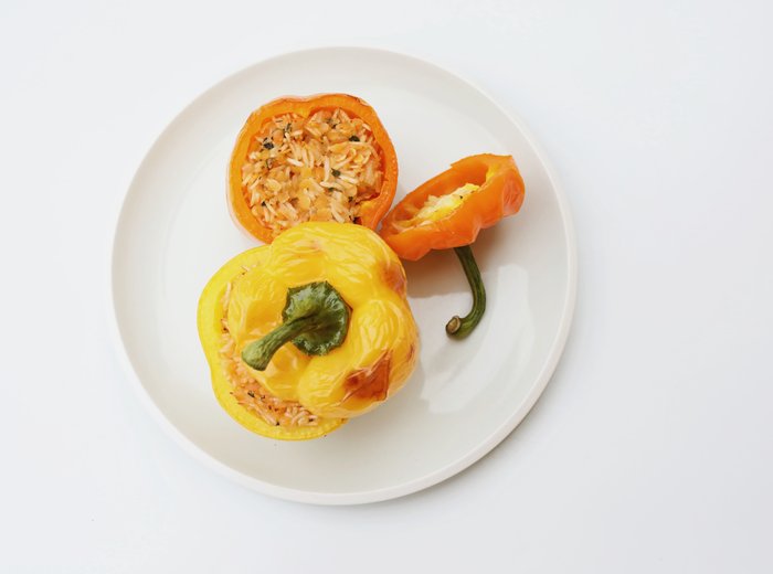 Indian inspired stuffed peppers Kidney Care UK