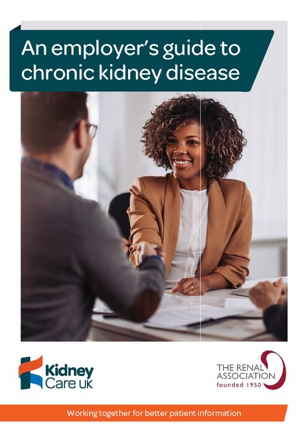 An employer's guide to chronic kidney disease - Kidney Care UK