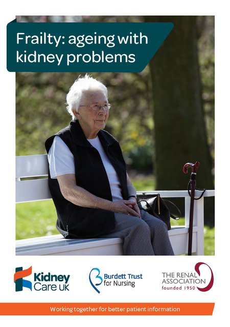 Frailty: ageing with kidney problems - Kidney Care UK