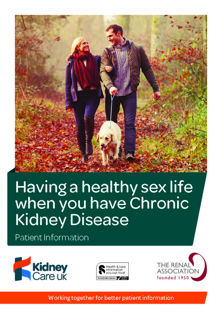 Having a healthy sex life when you have chronic kidney disease - Kidney Care UK