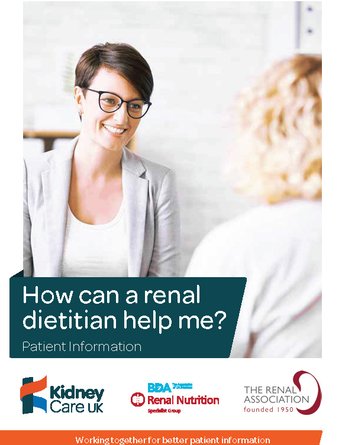 How can a renal dietitian help me - Kidney Care UK