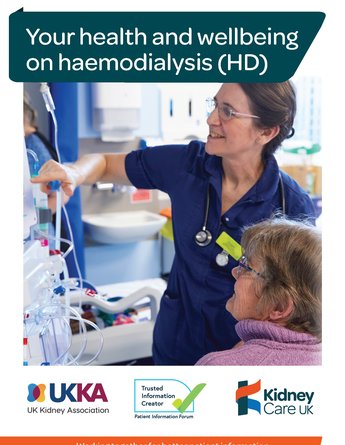 Your health and wellbeing on haemodialysis (HD) Patient Information leaflet front cover