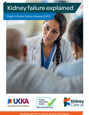 Kidney failure explained - Patient Information leaflet front cover