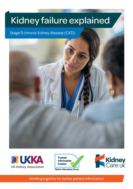 Kidney failure explained - Patient Information leaflet front cover