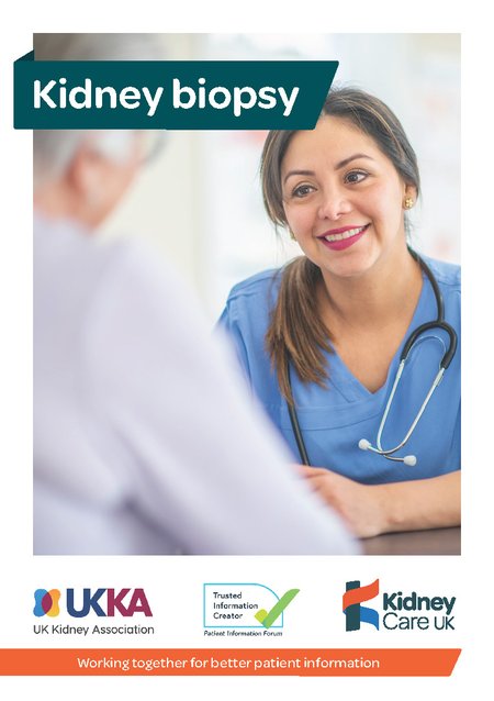 Kidney biopsy - Kidney Care UK