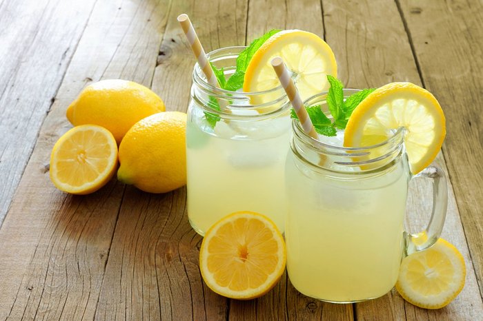 Lemonade in kilner jars