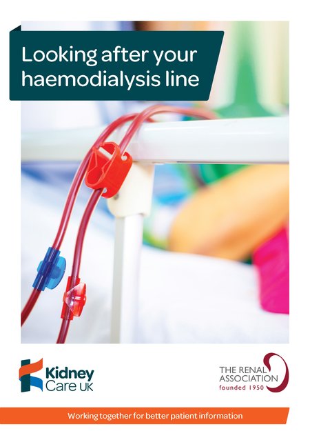 Looking after your haemodialysis line - Kidney Care UK