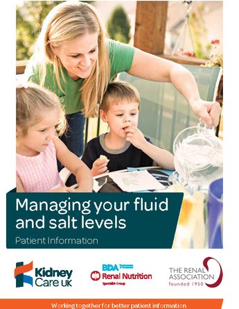 Managing your fluid and salt levels - Kidney Care UK