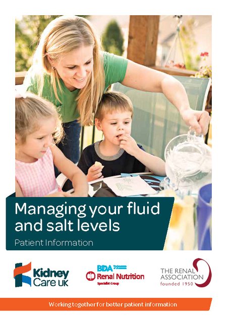 Managing your fluid and salt levels - Kidney Care UK