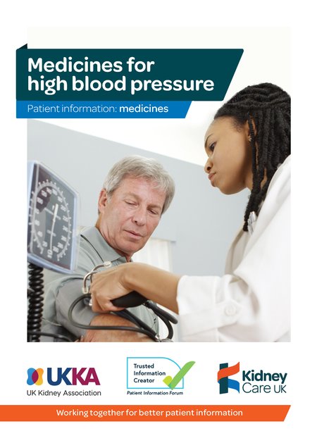 Medicines for high blood pressure - Kidney Care UK