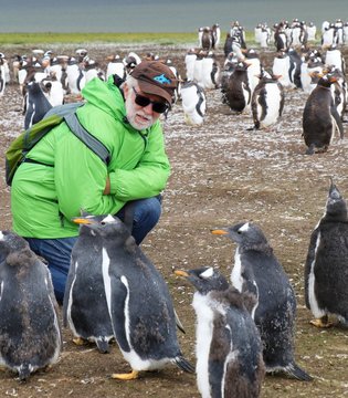 Sally and Rik - on holiday - Penguins